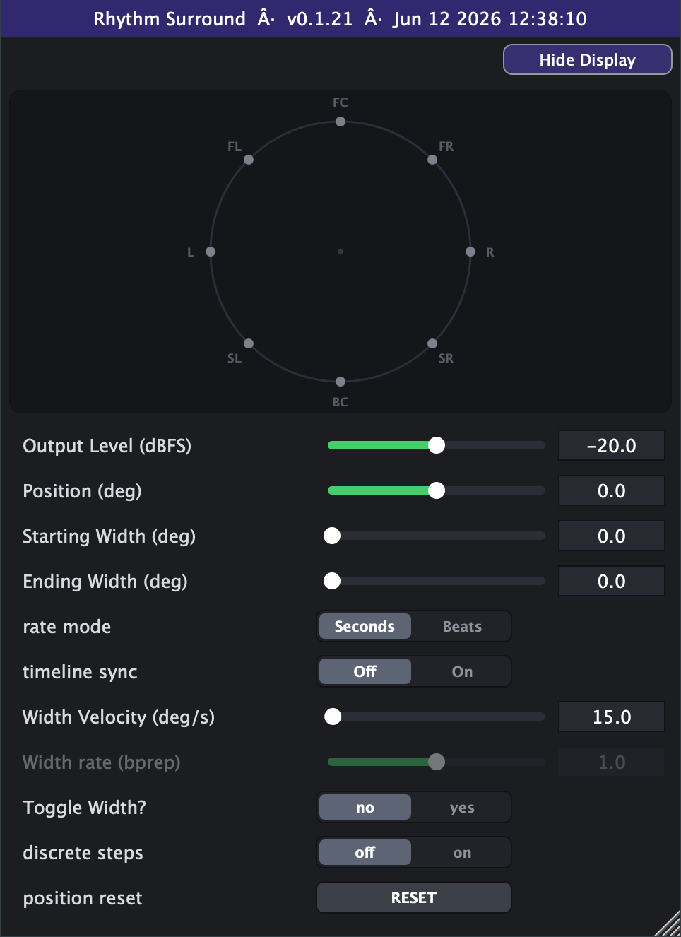 Position plugin interface